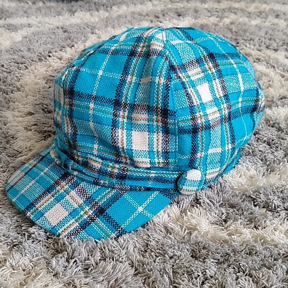 Blue Plaid Hat